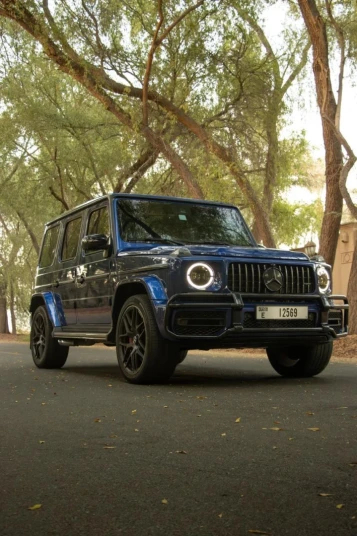 Mercedes Benz AMG G63 2022 blue rental in dubai - undefined